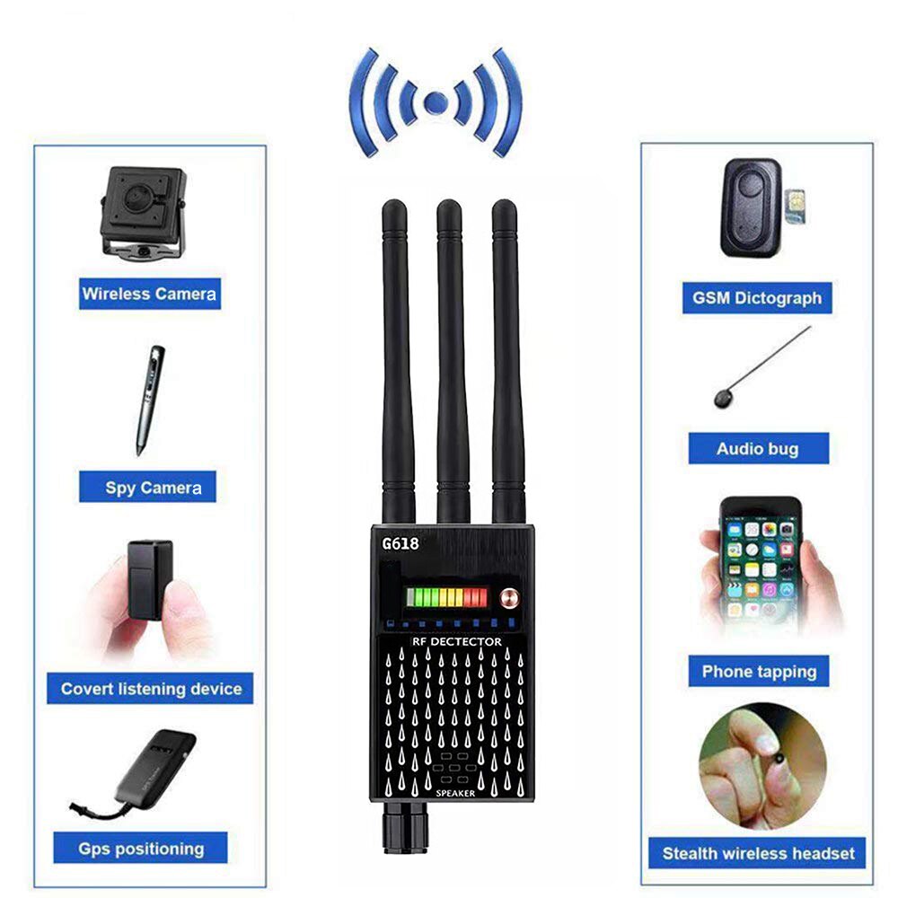 G618 G318 Anti-Spy Anti Candid 카메라 탐지기 GSM RF 무선 신호 파인더 트래커 GSM 오디오 버그 파인더 감지